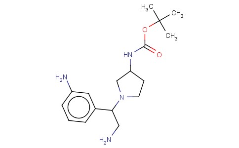 3-N-BOC-AMINO-1-[2-AMINO-1-(3-AMINO-PHENYL)-ETHYL]-PYRROLIDINE